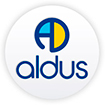 logo aldus marcas inicio adus aseo